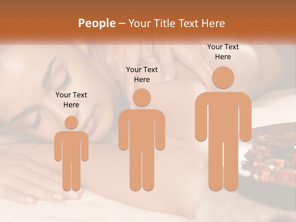 A Woman Getting A Massage At A Spa PowerPoint Template
