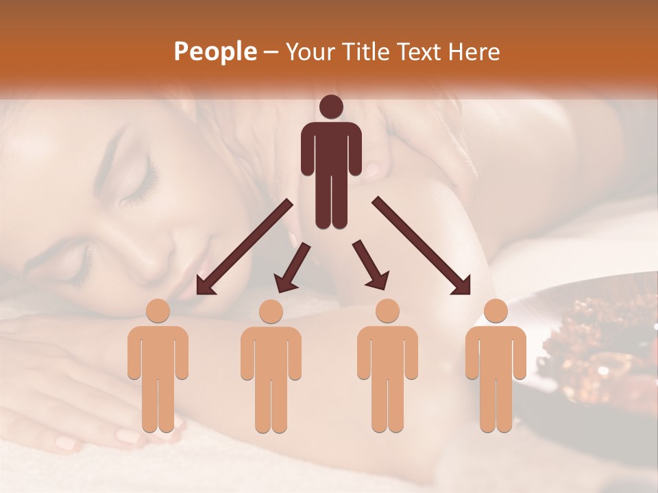 A Woman Getting A Massage At A Spa PowerPoint Template