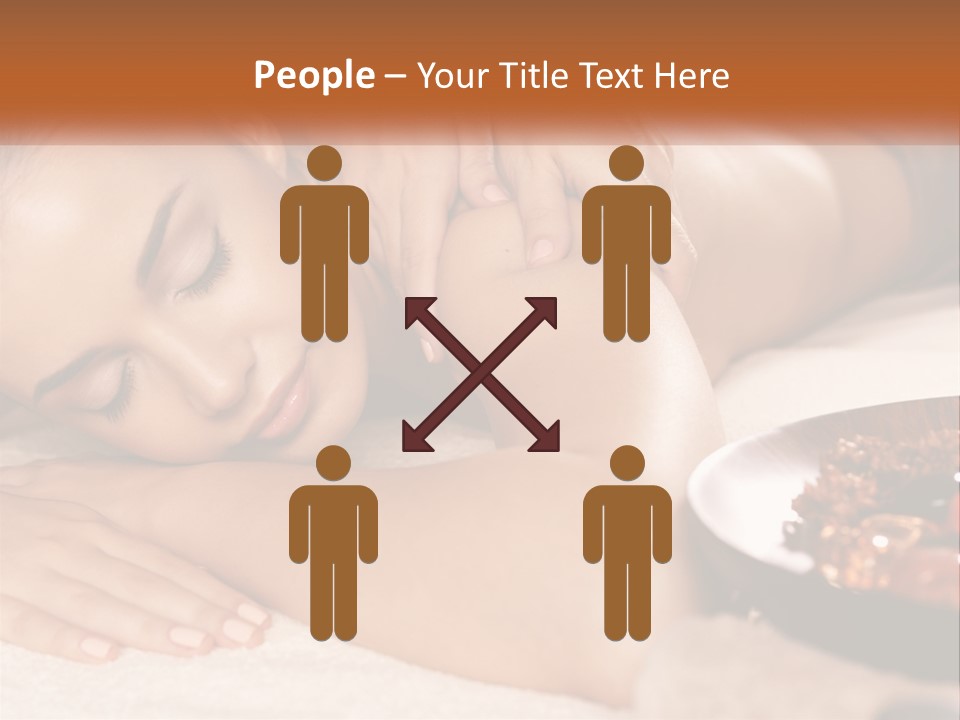 A Woman Getting A Massage At A Spa PowerPoint Template