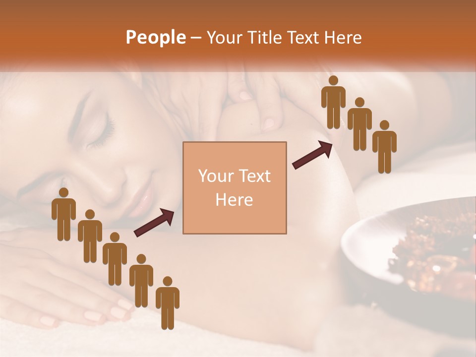 A Woman Getting A Massage At A Spa PowerPoint Template