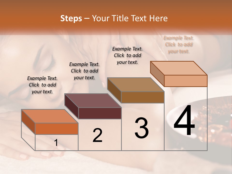 A Woman Getting A Massage At A Spa PowerPoint Template