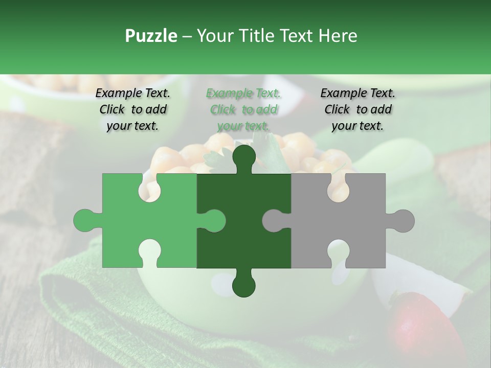 A Green Bowl Filled With Corn On Top Of A Table PowerPoint Template