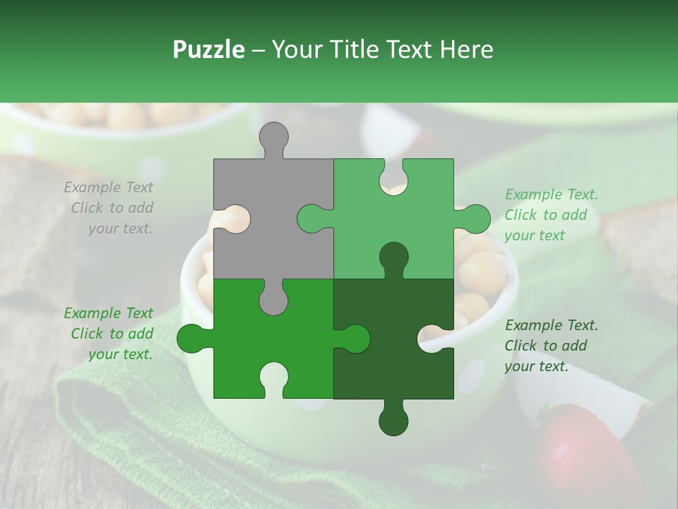 A Green Bowl Filled With Corn On Top Of A Table PowerPoint Template