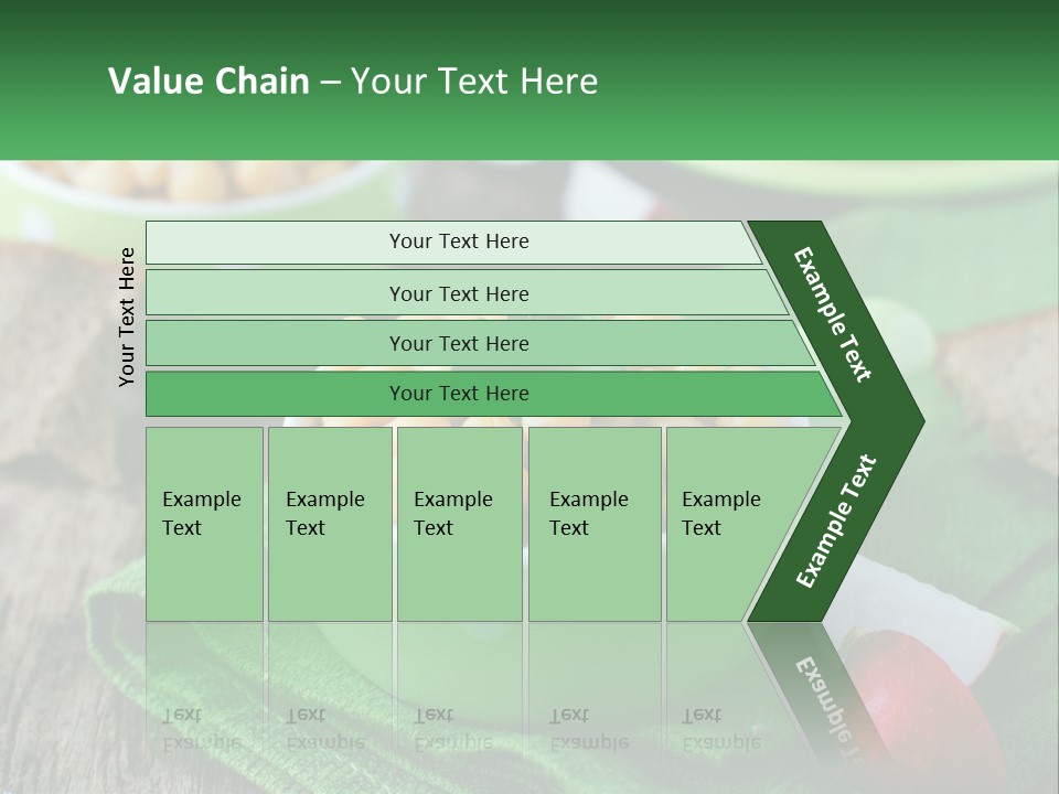 A Green Bowl Filled With Corn On Top Of A Table PowerPoint Template