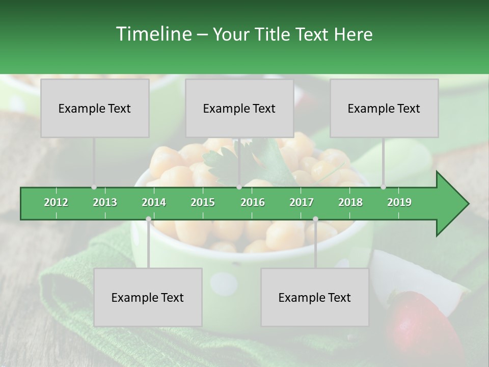A Green Bowl Filled With Corn On Top Of A Table PowerPoint Template