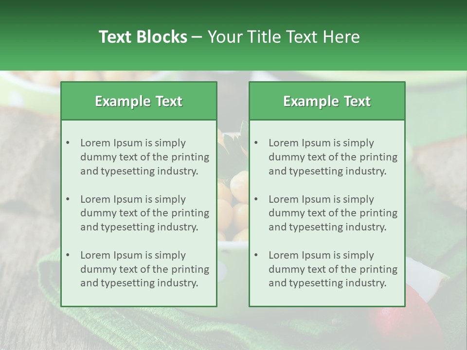 A Green Bowl Filled With Corn On Top Of A Table PowerPoint Template