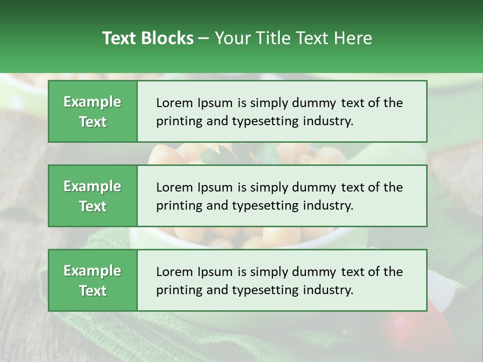 A Green Bowl Filled With Corn On Top Of A Table PowerPoint Template