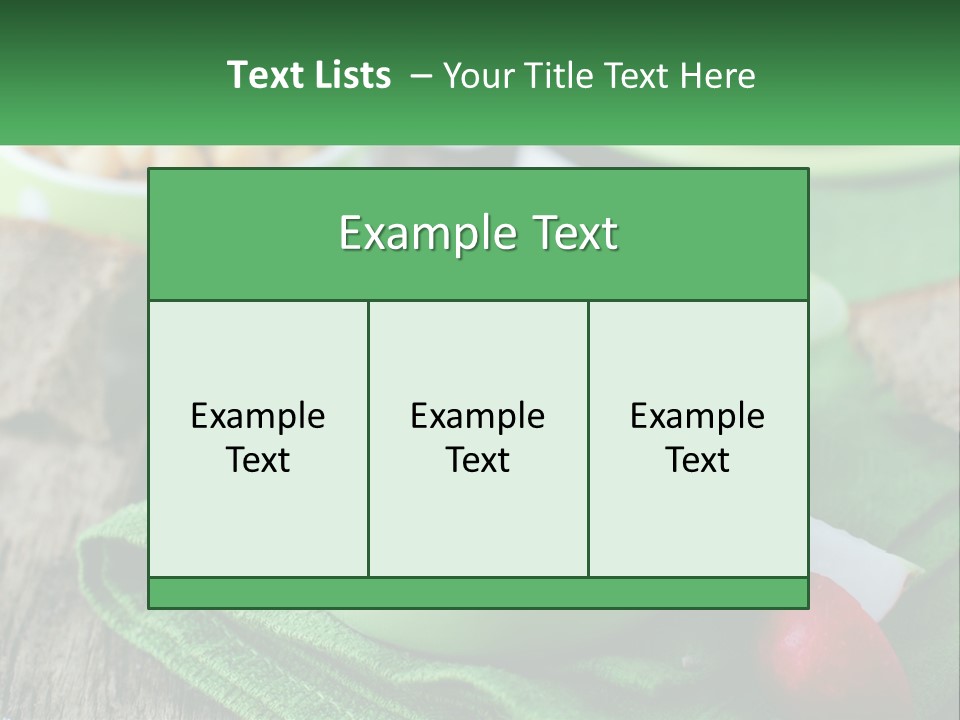 A Green Bowl Filled With Corn On Top Of A Table PowerPoint Template