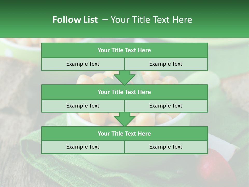A Green Bowl Filled With Corn On Top Of A Table PowerPoint Template