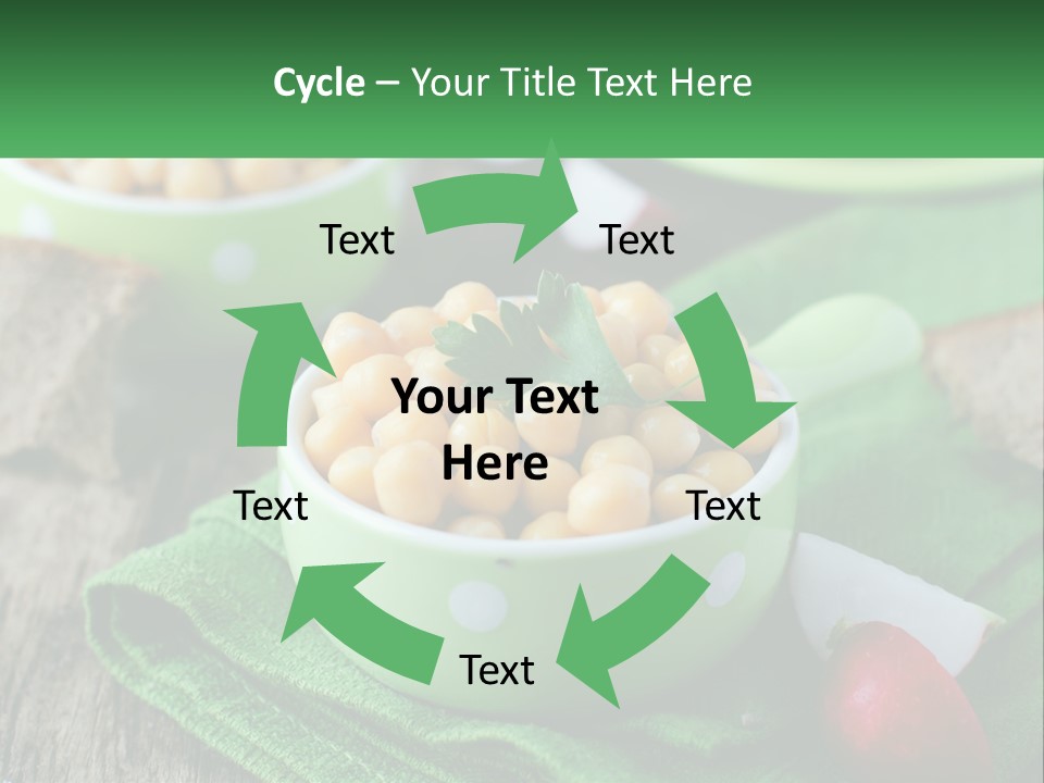 A Green Bowl Filled With Corn On Top Of A Table PowerPoint Template