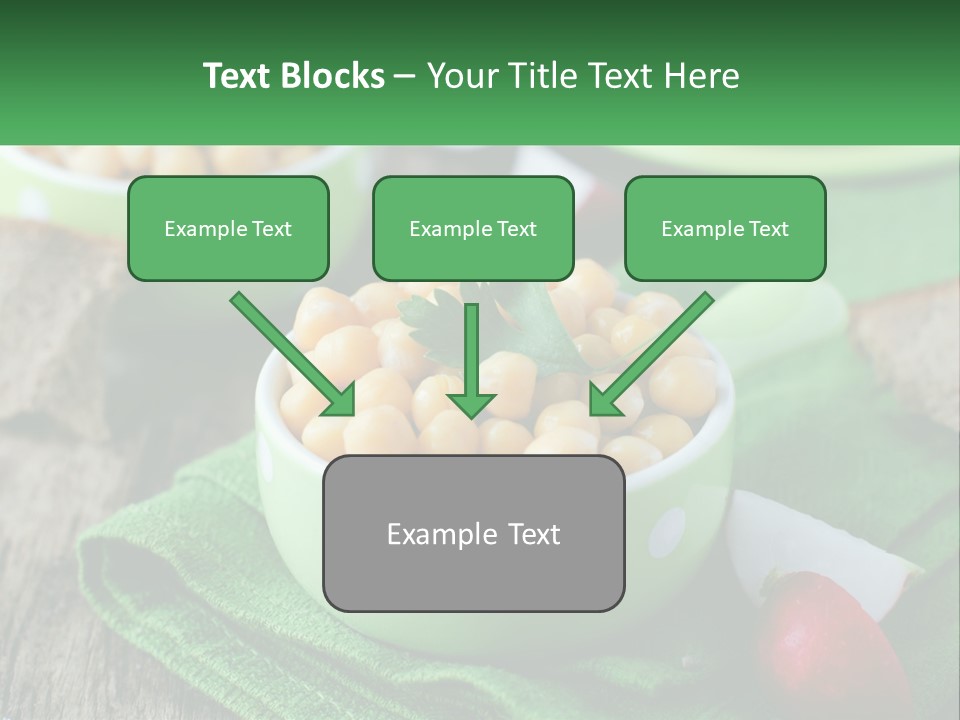 A Green Bowl Filled With Corn On Top Of A Table PowerPoint Template
