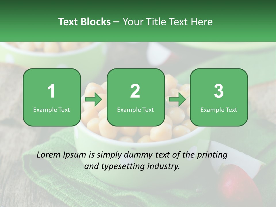 A Green Bowl Filled With Corn On Top Of A Table PowerPoint Template