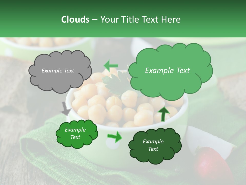 A Green Bowl Filled With Corn On Top Of A Table PowerPoint Template