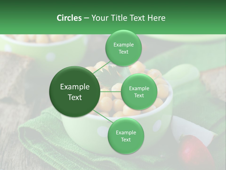 A Green Bowl Filled With Corn On Top Of A Table PowerPoint Template