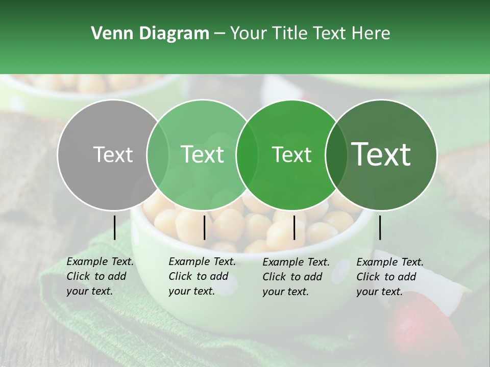 A Green Bowl Filled With Corn On Top Of A Table PowerPoint Template