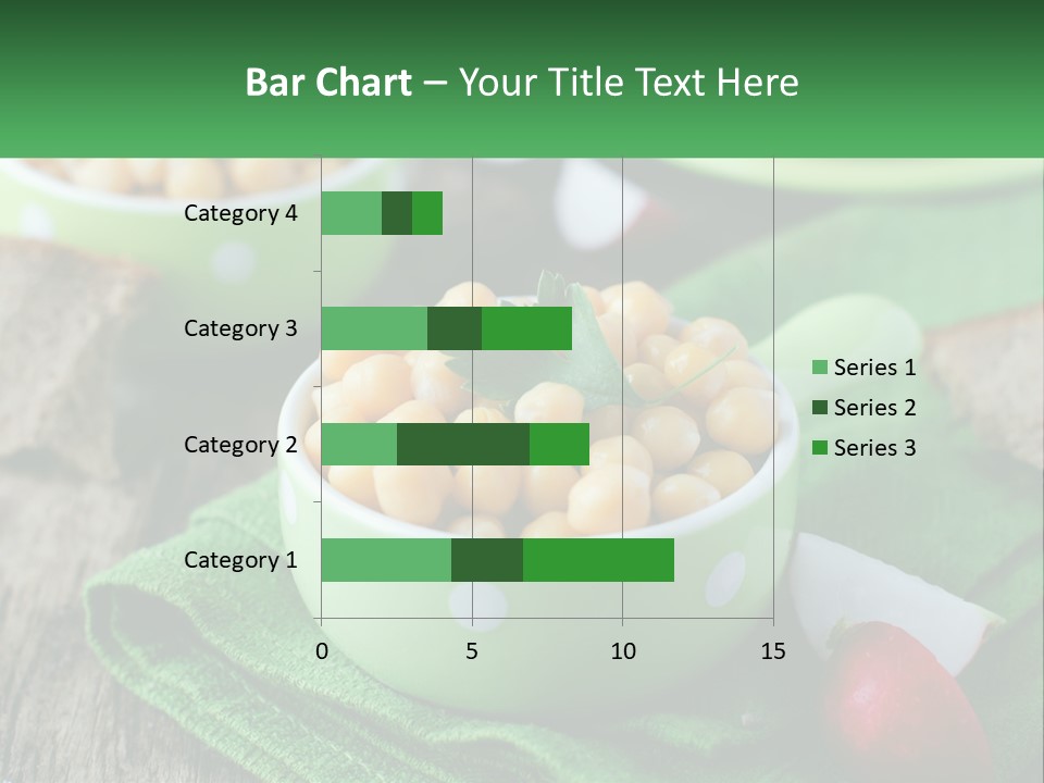 A Green Bowl Filled With Corn On Top Of A Table PowerPoint Template