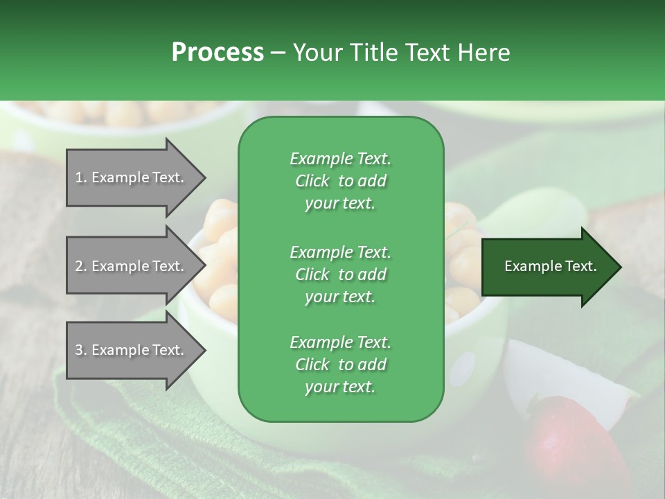 A Green Bowl Filled With Corn On Top Of A Table PowerPoint Template