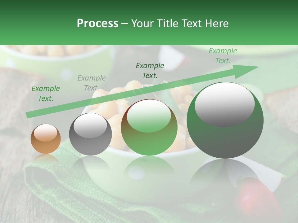 A Green Bowl Filled With Corn On Top Of A Table PowerPoint Template