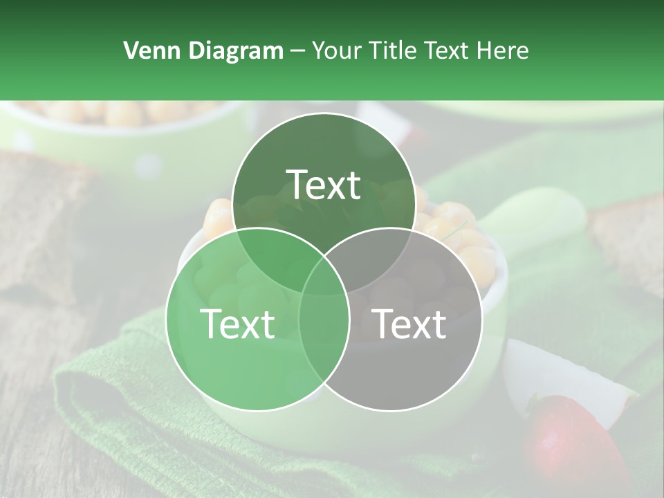 A Green Bowl Filled With Corn On Top Of A Table PowerPoint Template