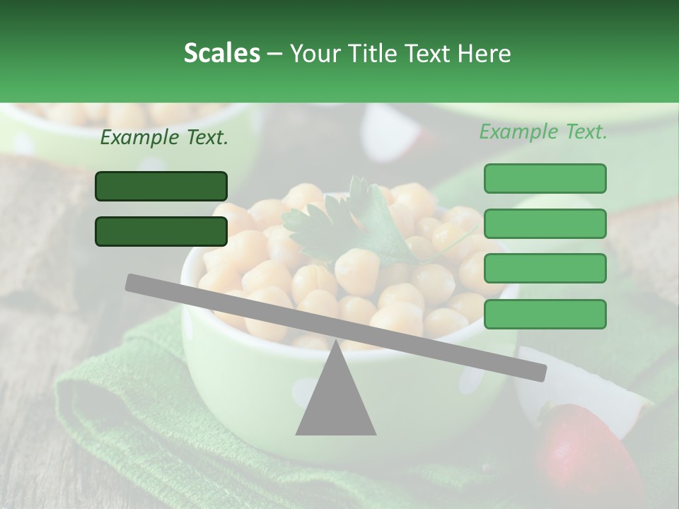 A Green Bowl Filled With Corn On Top Of A Table PowerPoint Template