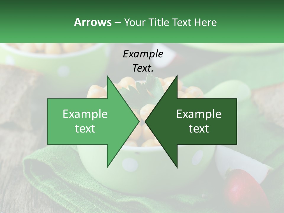 A Green Bowl Filled With Corn On Top Of A Table PowerPoint Template