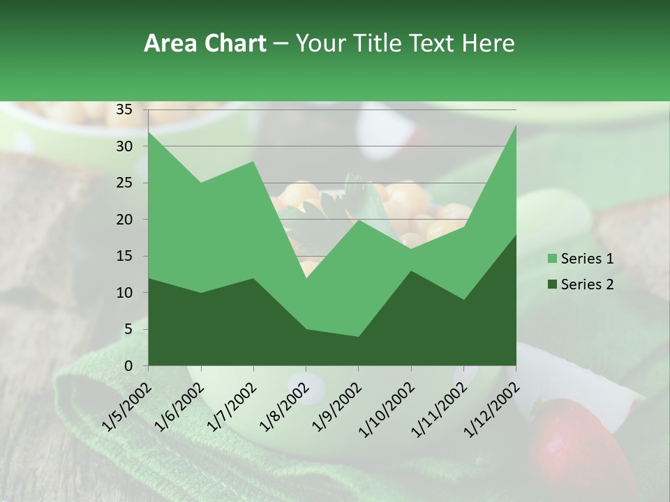 A Green Bowl Filled With Corn On Top Of A Table PowerPoint Template