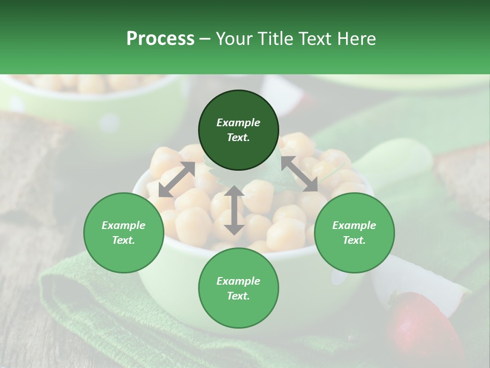 A Green Bowl Filled With Corn On Top Of A Table PowerPoint Template