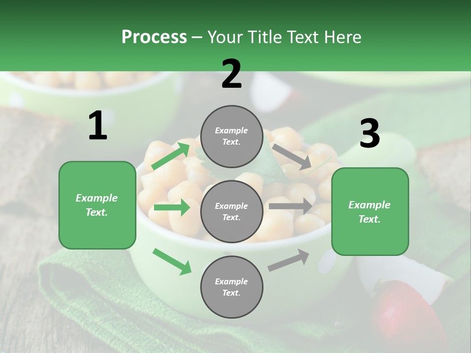 A Green Bowl Filled With Corn On Top Of A Table PowerPoint Template