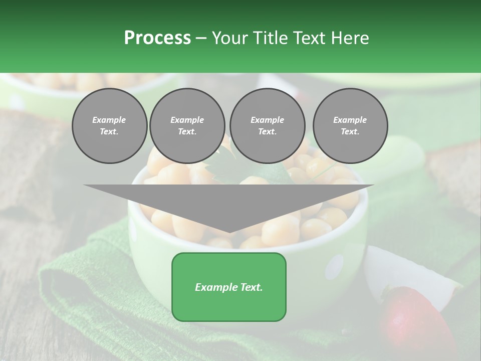 A Green Bowl Filled With Corn On Top Of A Table PowerPoint Template