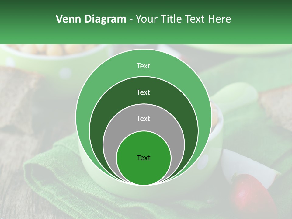 A Green Bowl Filled With Corn On Top Of A Table PowerPoint Template
