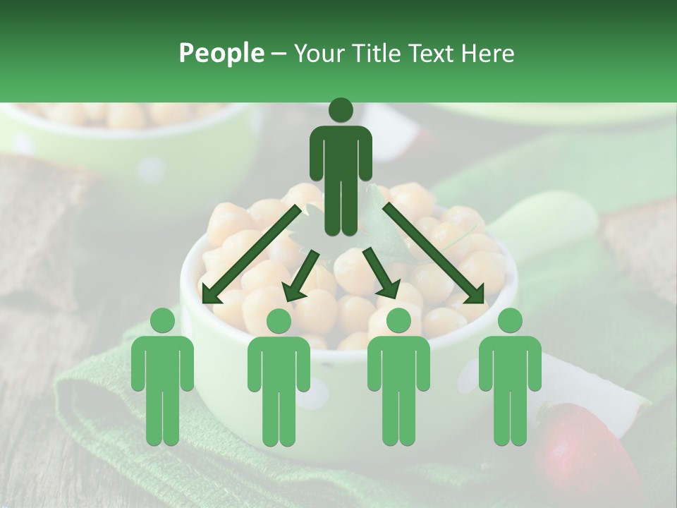 A Green Bowl Filled With Corn On Top Of A Table PowerPoint Template