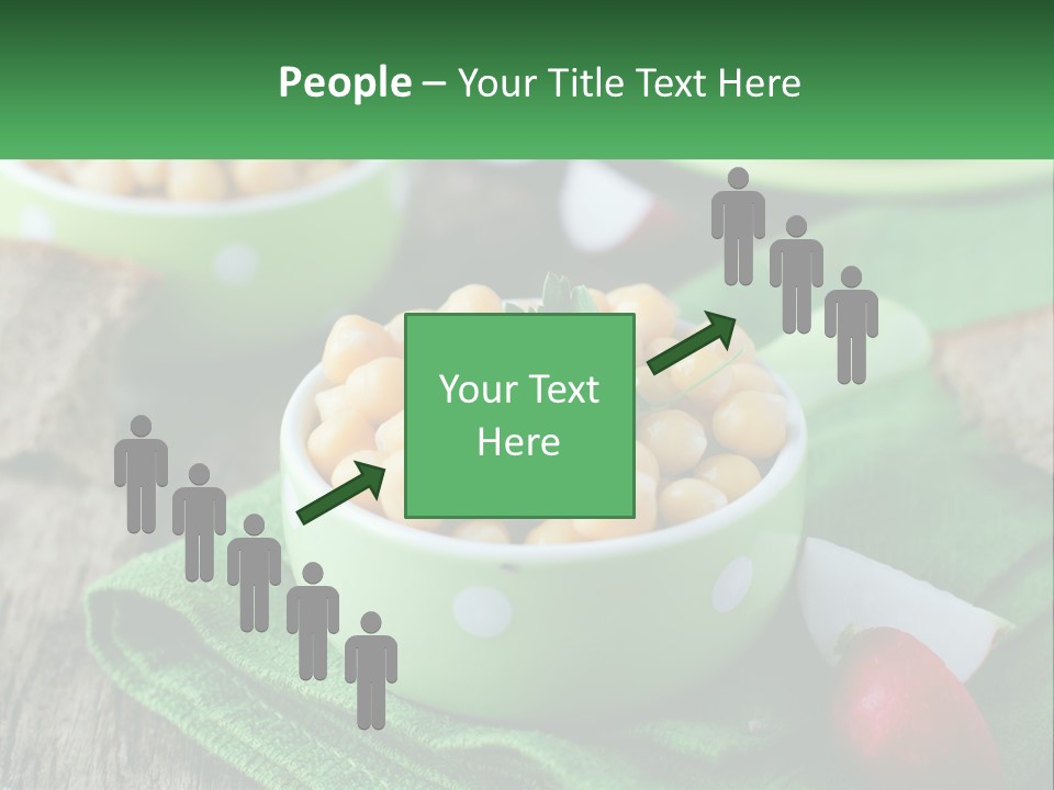 A Green Bowl Filled With Corn On Top Of A Table PowerPoint Template