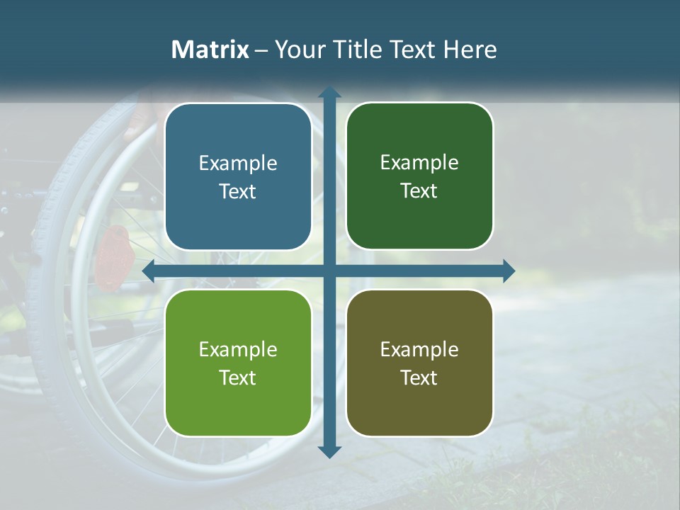 A Person In A Wheel Chair On A Path PowerPoint Template