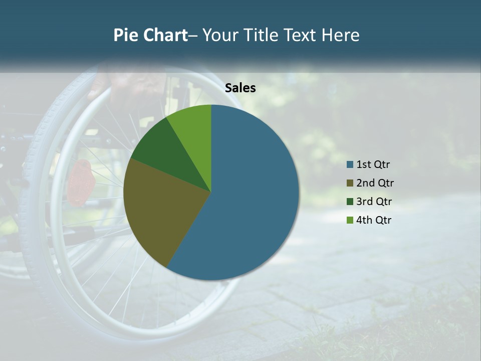A Person In A Wheel Chair On A Path PowerPoint Template