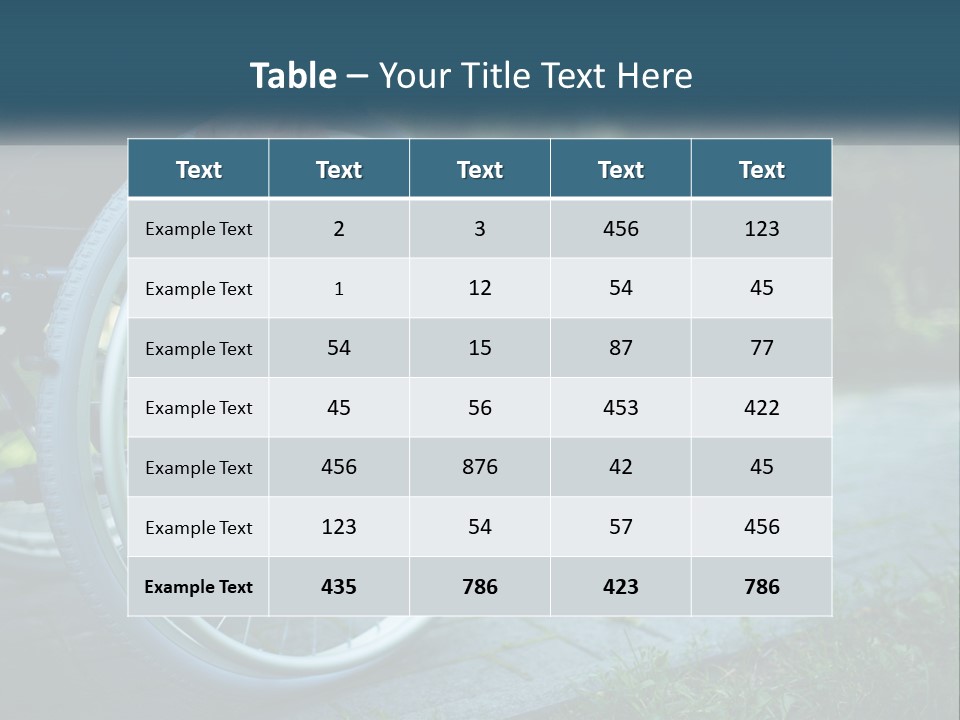 A Person In A Wheel Chair On A Path PowerPoint Template