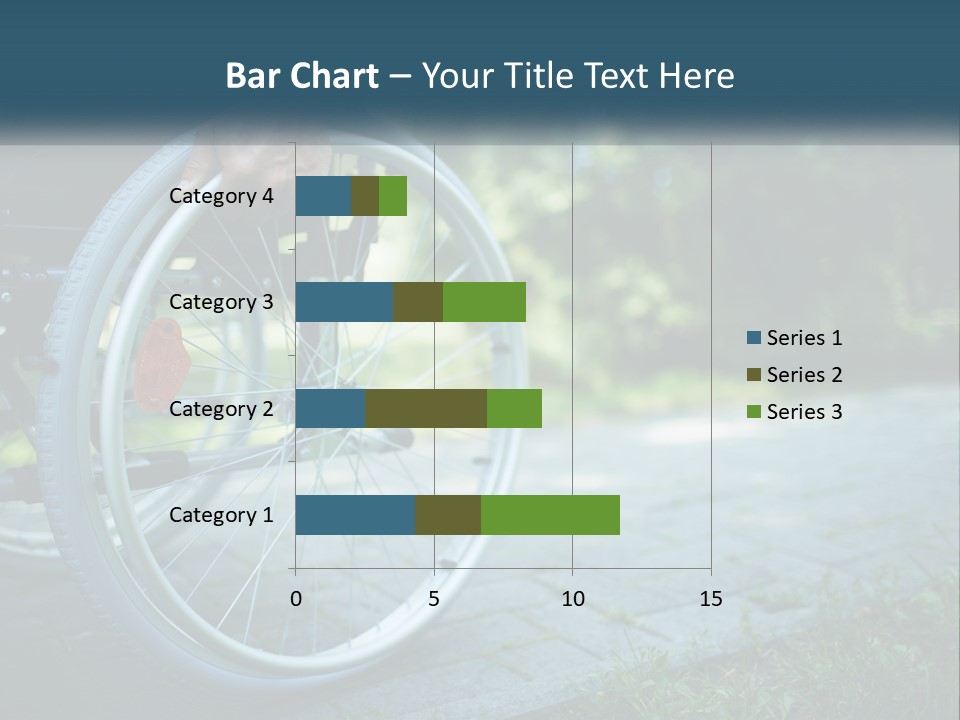 A Person In A Wheel Chair On A Path PowerPoint Template