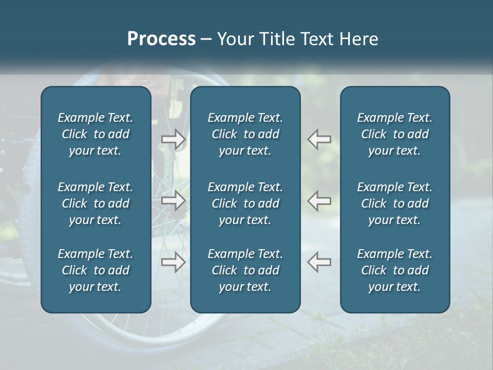 A Person In A Wheel Chair On A Path PowerPoint Template