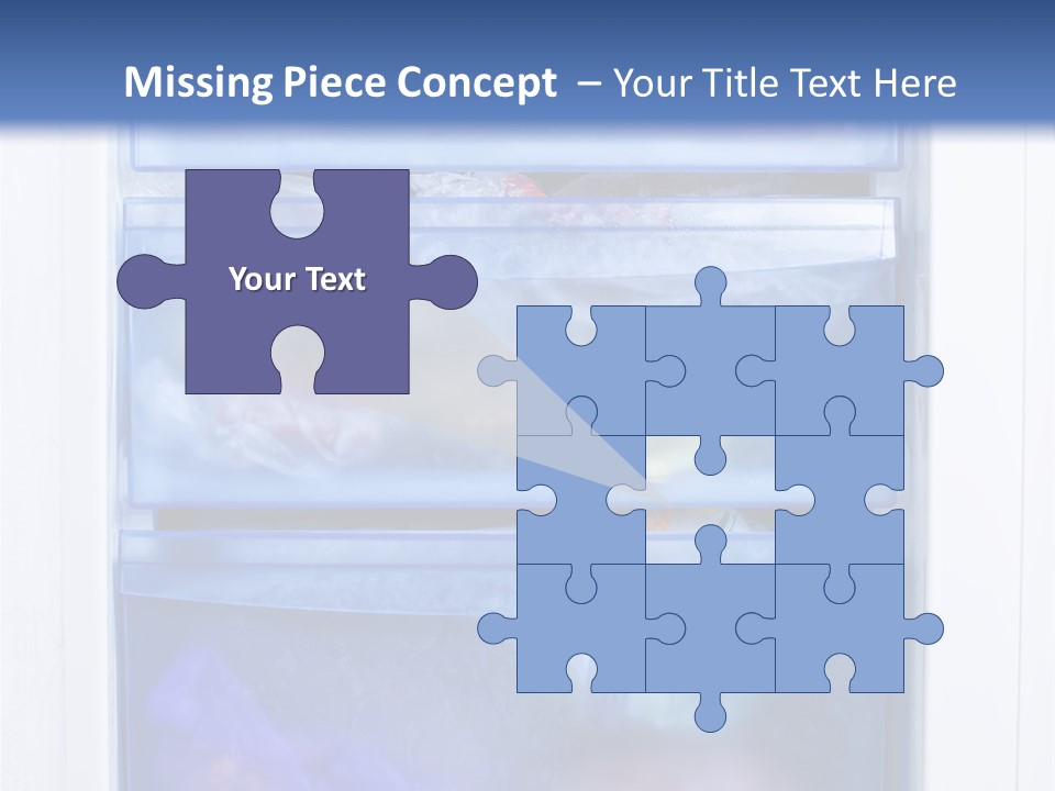 A Refrigerator With Three Bins Of Food Inside Of It PowerPoint Template