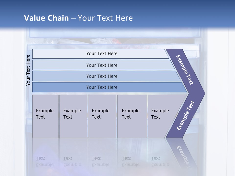 A Refrigerator With Three Bins Of Food Inside Of It PowerPoint Template