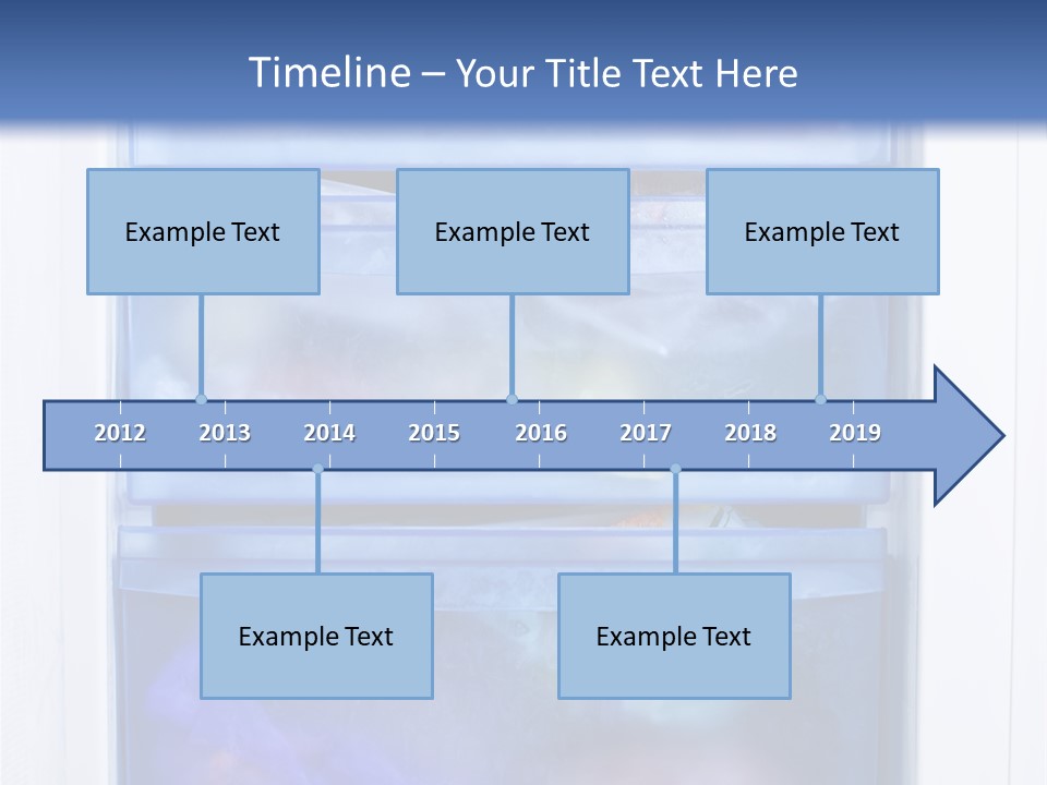 A Refrigerator With Three Bins Of Food Inside Of It PowerPoint Template