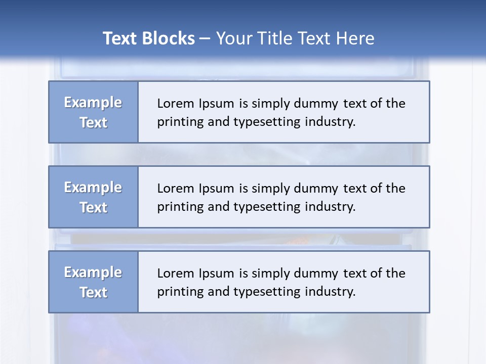 A Refrigerator With Three Bins Of Food Inside Of It PowerPoint Template