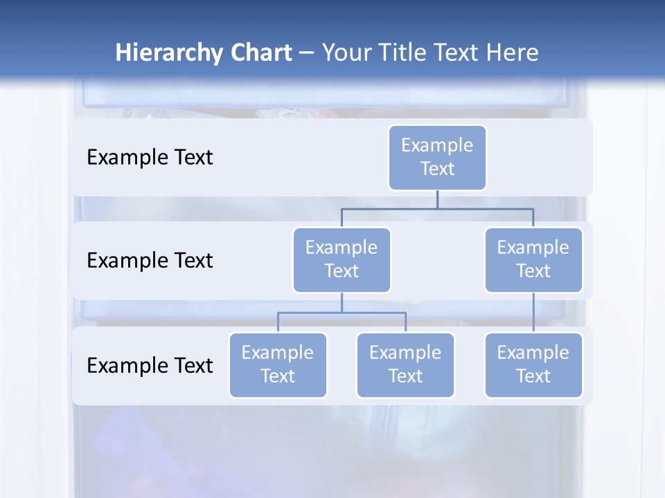 A Refrigerator With Three Bins Of Food Inside Of It PowerPoint Template