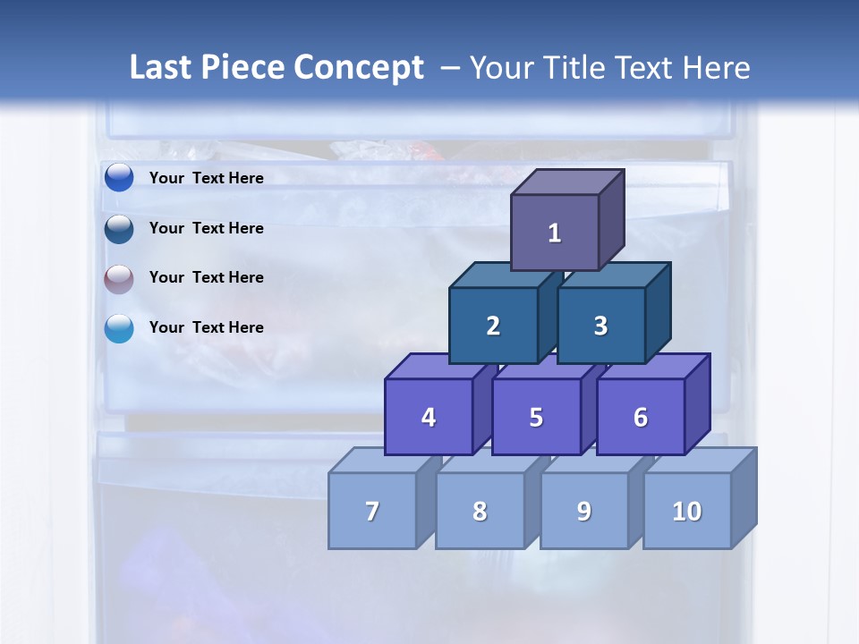 A Refrigerator With Three Bins Of Food Inside Of It PowerPoint Template