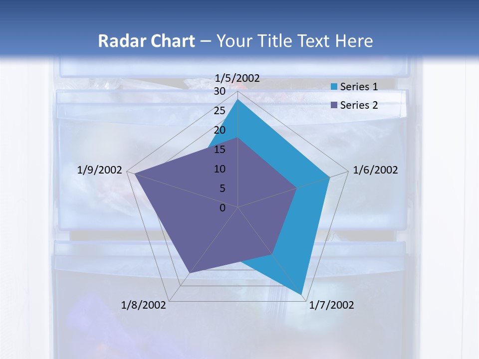 A Refrigerator With Three Bins Of Food Inside Of It PowerPoint Template