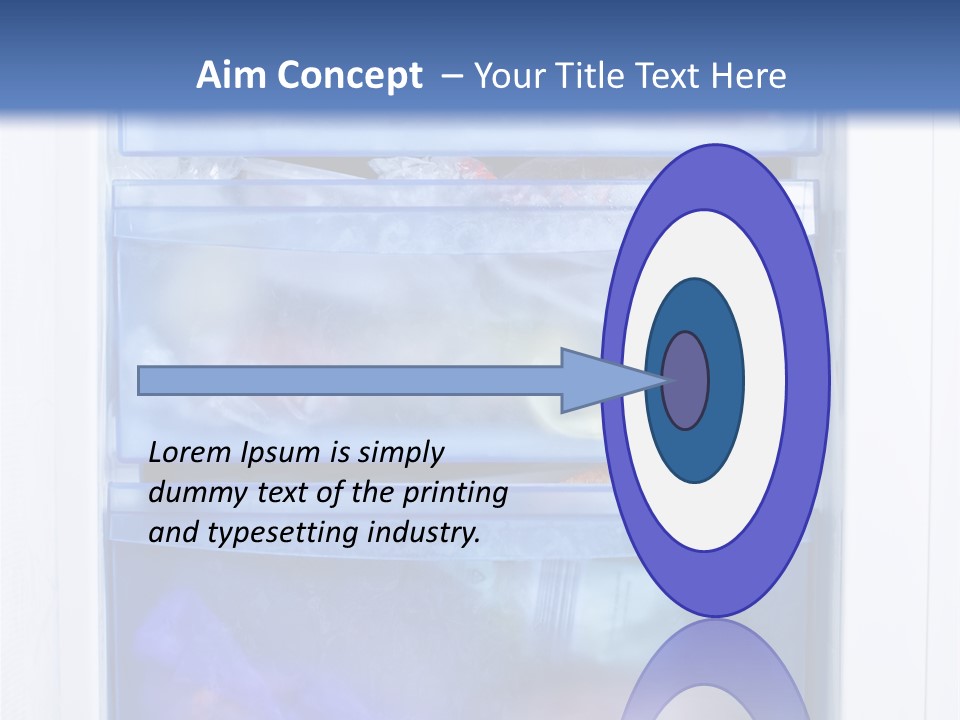A Refrigerator With Three Bins Of Food Inside Of It PowerPoint Template