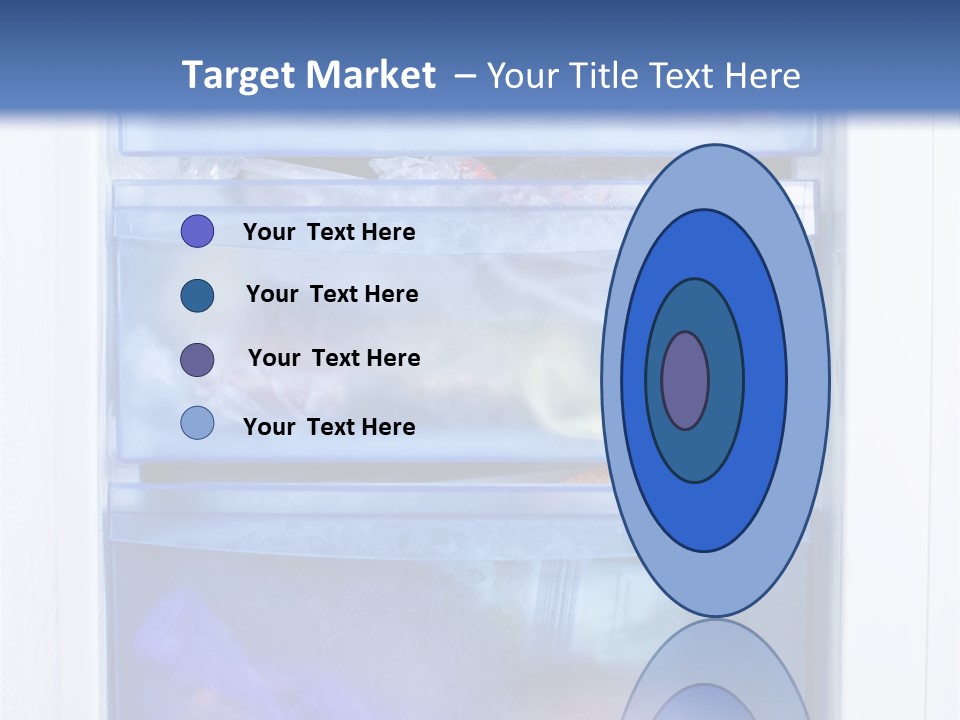 A Refrigerator With Three Bins Of Food Inside Of It PowerPoint Template