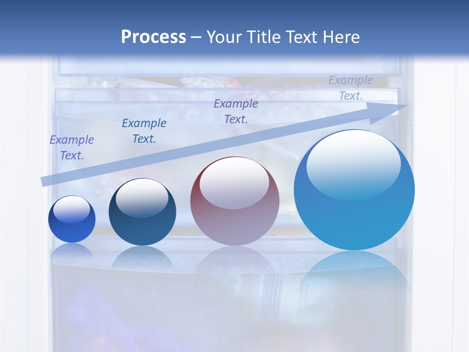 A Refrigerator With Three Bins Of Food Inside Of It PowerPoint Template