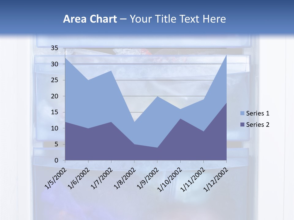 A Refrigerator With Three Bins Of Food Inside Of It PowerPoint Template