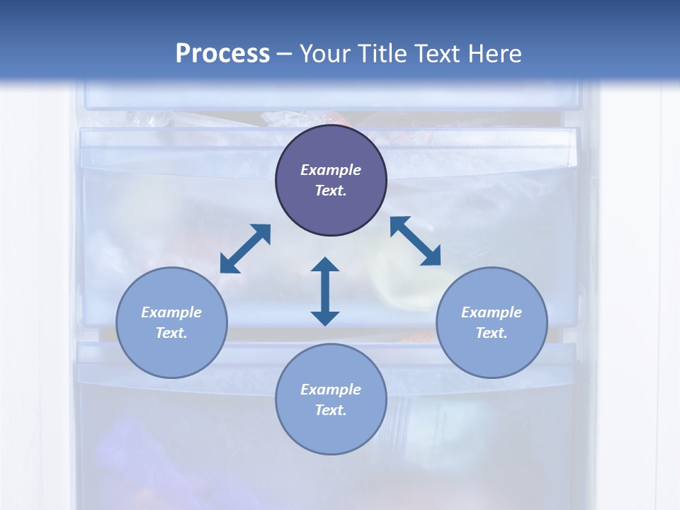 A Refrigerator With Three Bins Of Food Inside Of It PowerPoint Template