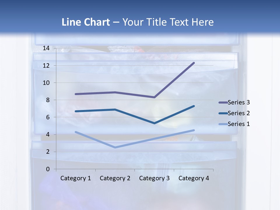 A Refrigerator With Three Bins Of Food Inside Of It PowerPoint Template